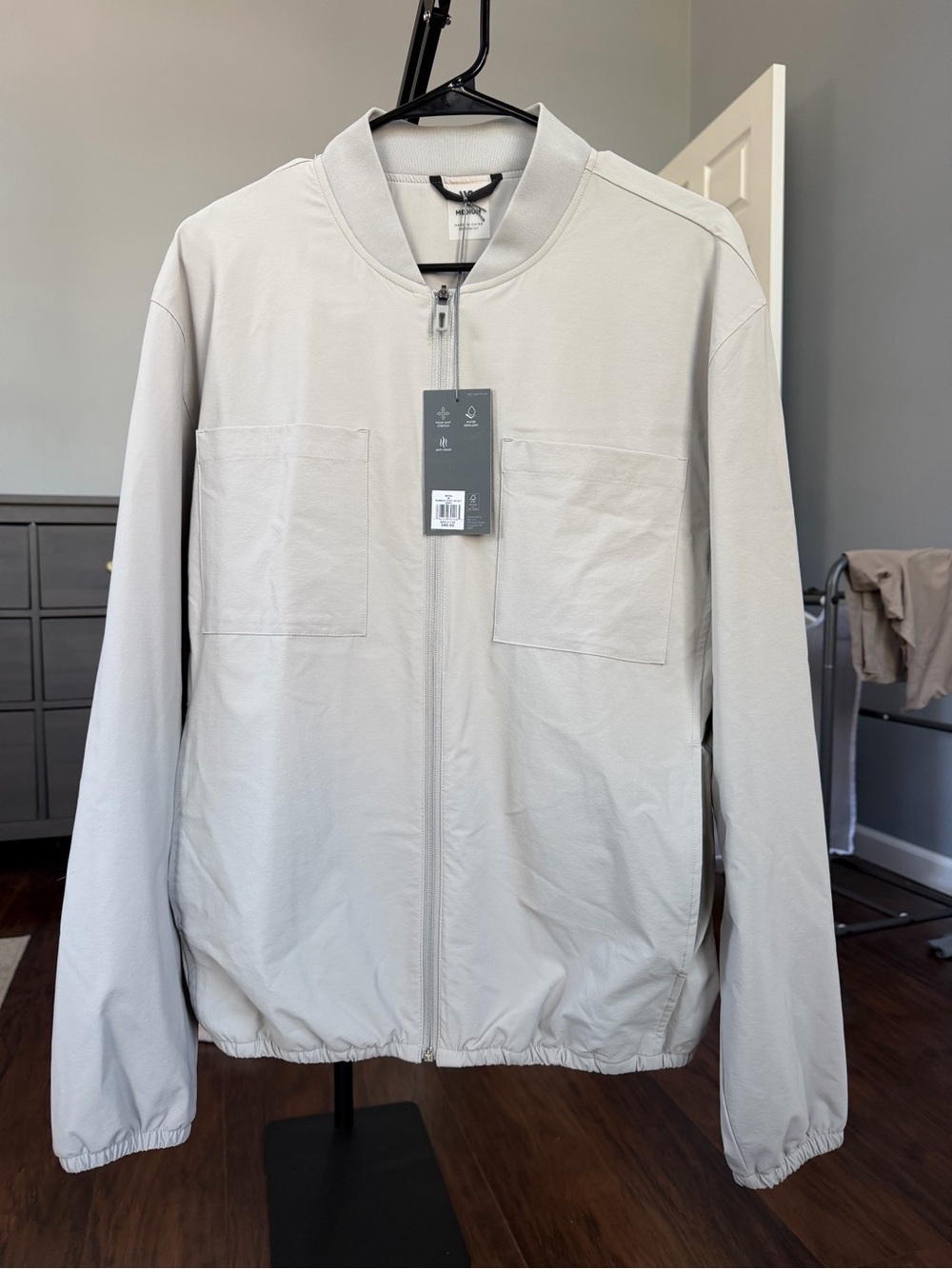 Athletic Lightweight Bomber Jacket - Minimal Shirt Jacket